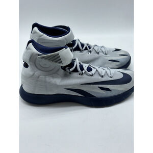 Nike Men’s Basketball Shoes Gray Navy High Top Strap Size 11.5 643301-005 New